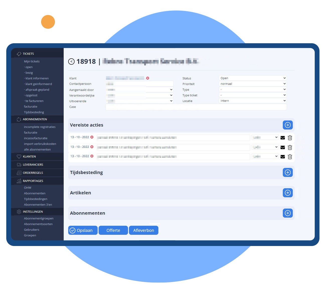 Ticketsysteem ICT bedrijf