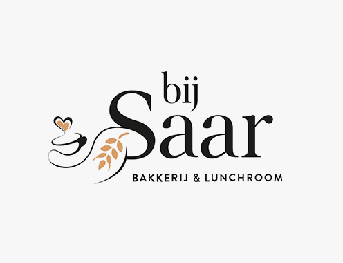 Bij Saar banner logo ontwerp